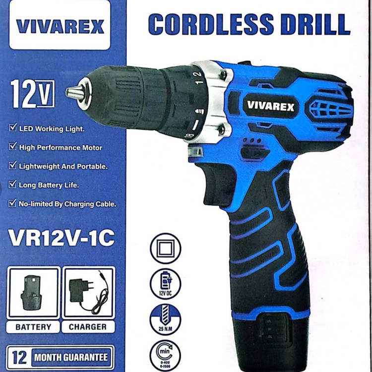 دریل پیچ گوشتی شارژی ویوارکس مدل VR121V_12C1
